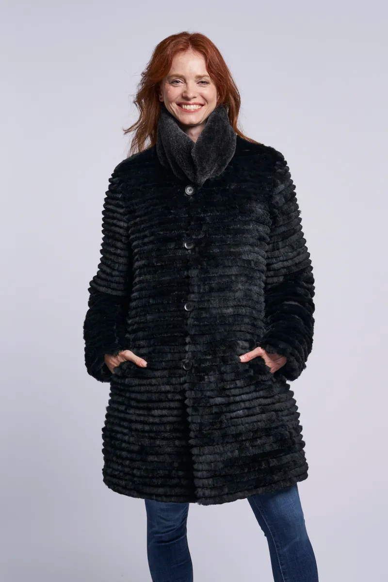 4255 Down coat reverses to genuine shearling  holiday Special. $475