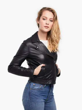 Able Maha Leather Jacket in Black