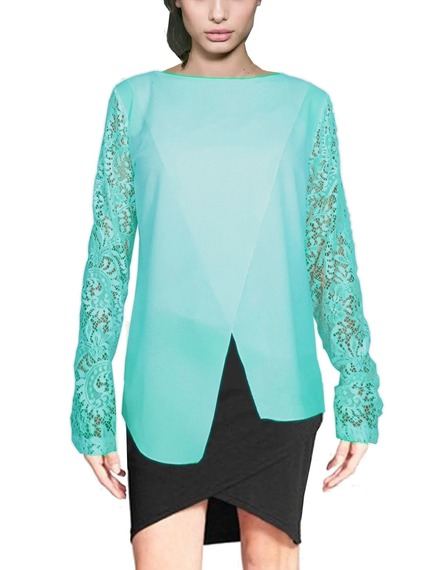 ASHORE WOMENS APART LACE  BLOUSES