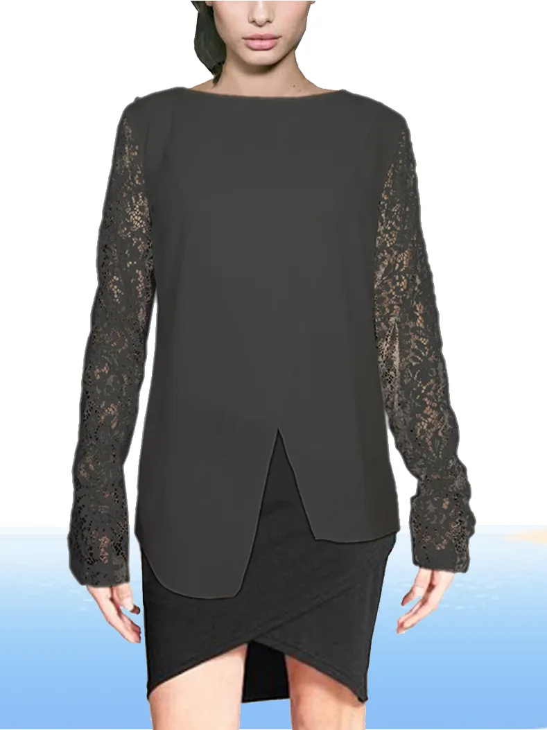 ASHORE WOMENS APART LACE  BLOUSES