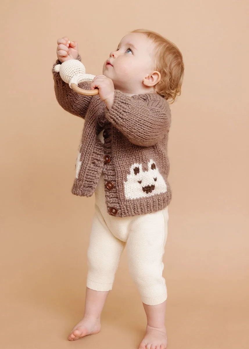 Bear Cardigan - Tan