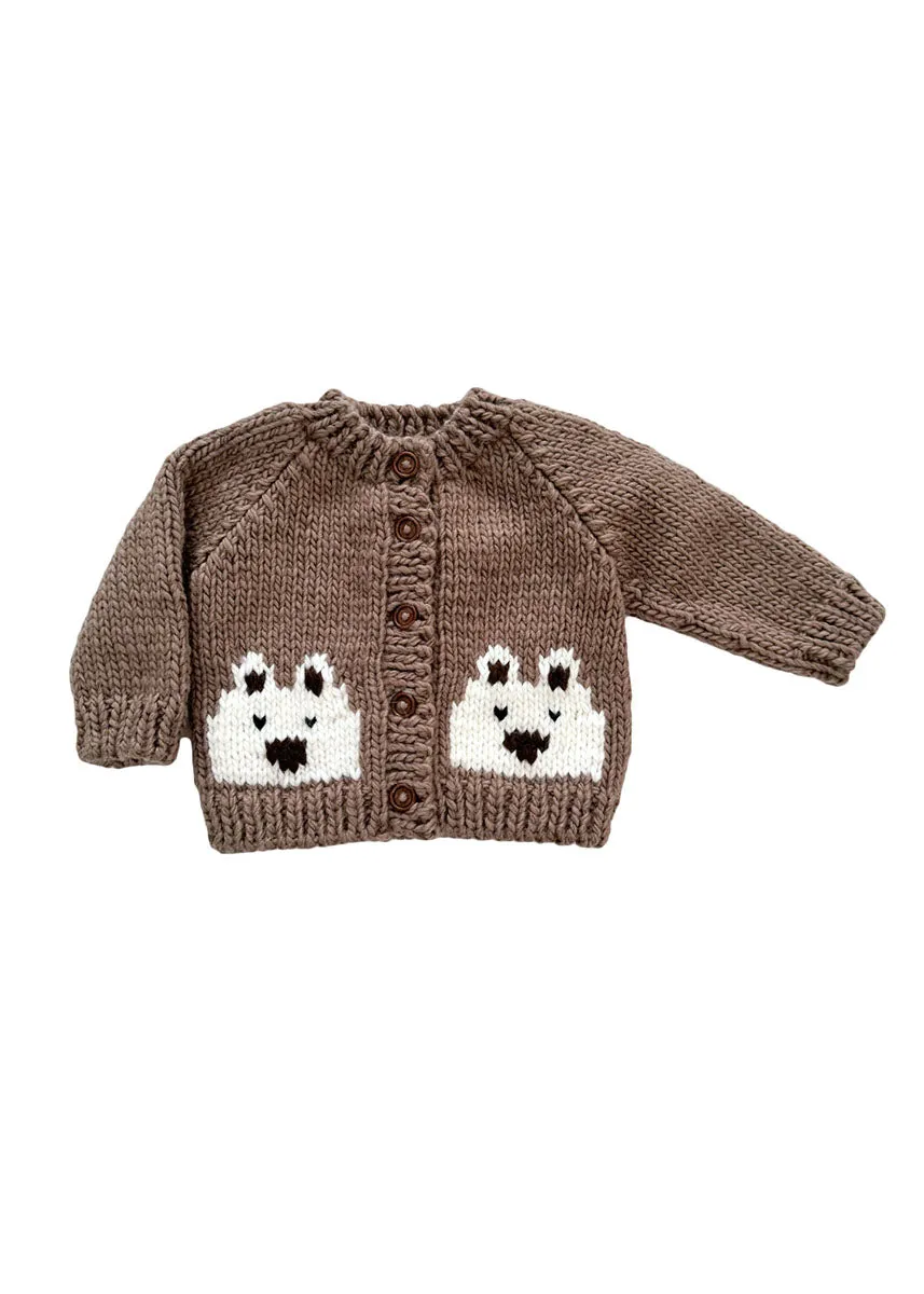 Bear Cardigan - Tan