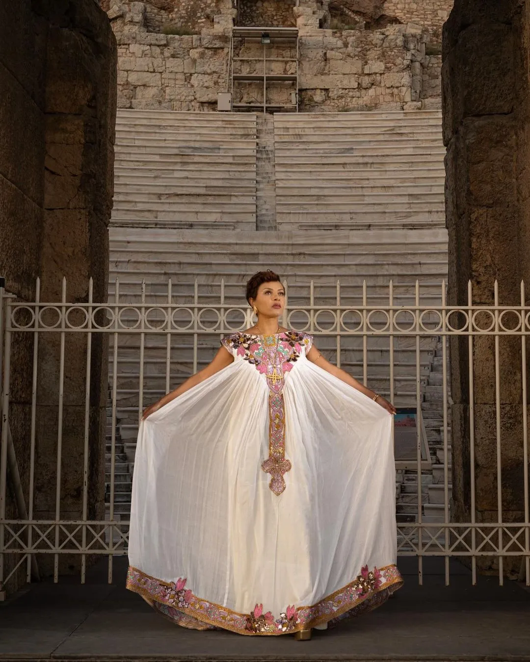 Blush Blossom Ethiopian Dress The Delicate Charm of Pink Habesha Dress