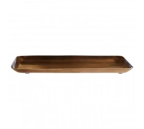 Brown Metallic Bathroom Accessories Tray