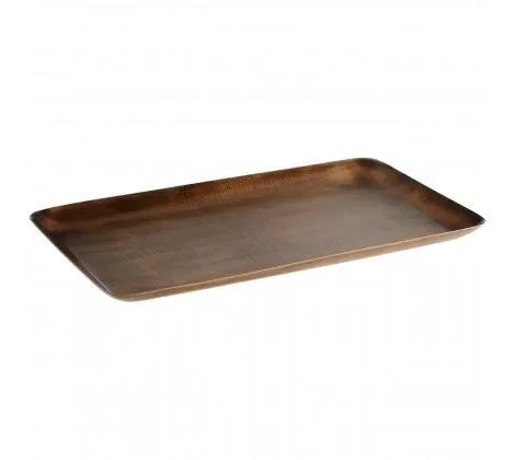 Brown Metallic Bathroom Accessories Tray