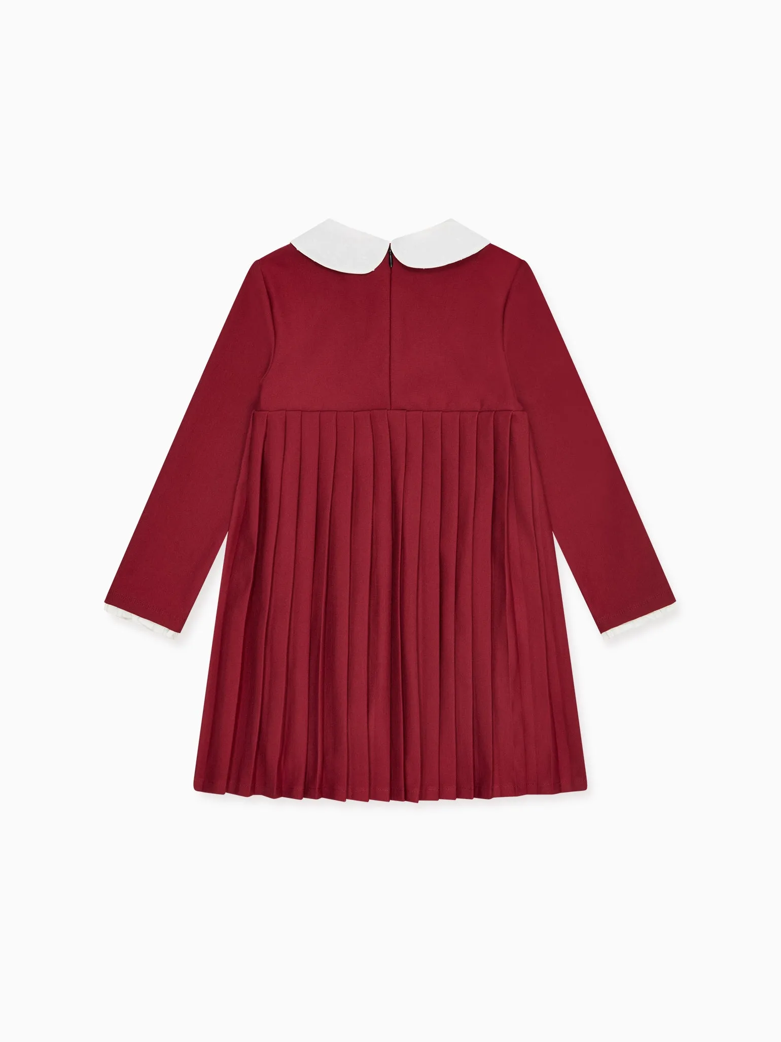 Burgundy Anna Girl Empire Dress