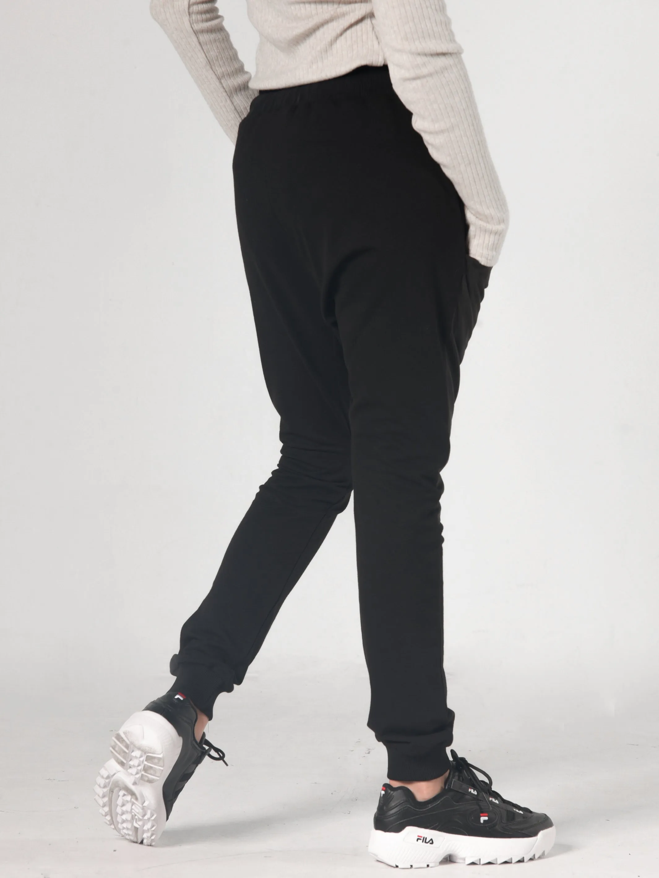 Casual Elastic Waist Pants