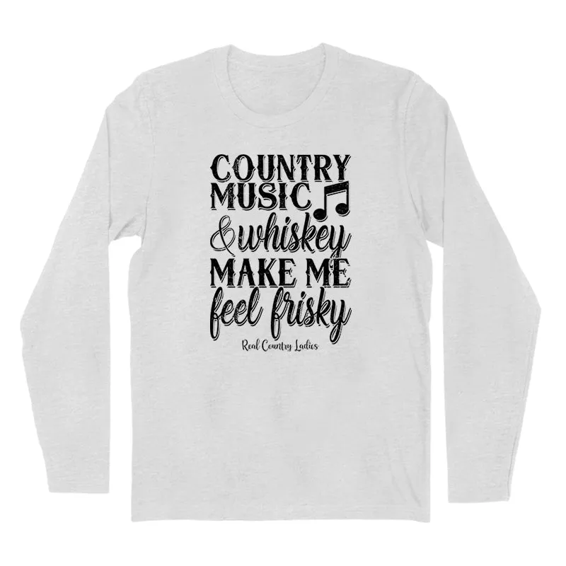 Country Music And Whiskey Black Print Hoodies & Long Sleeves