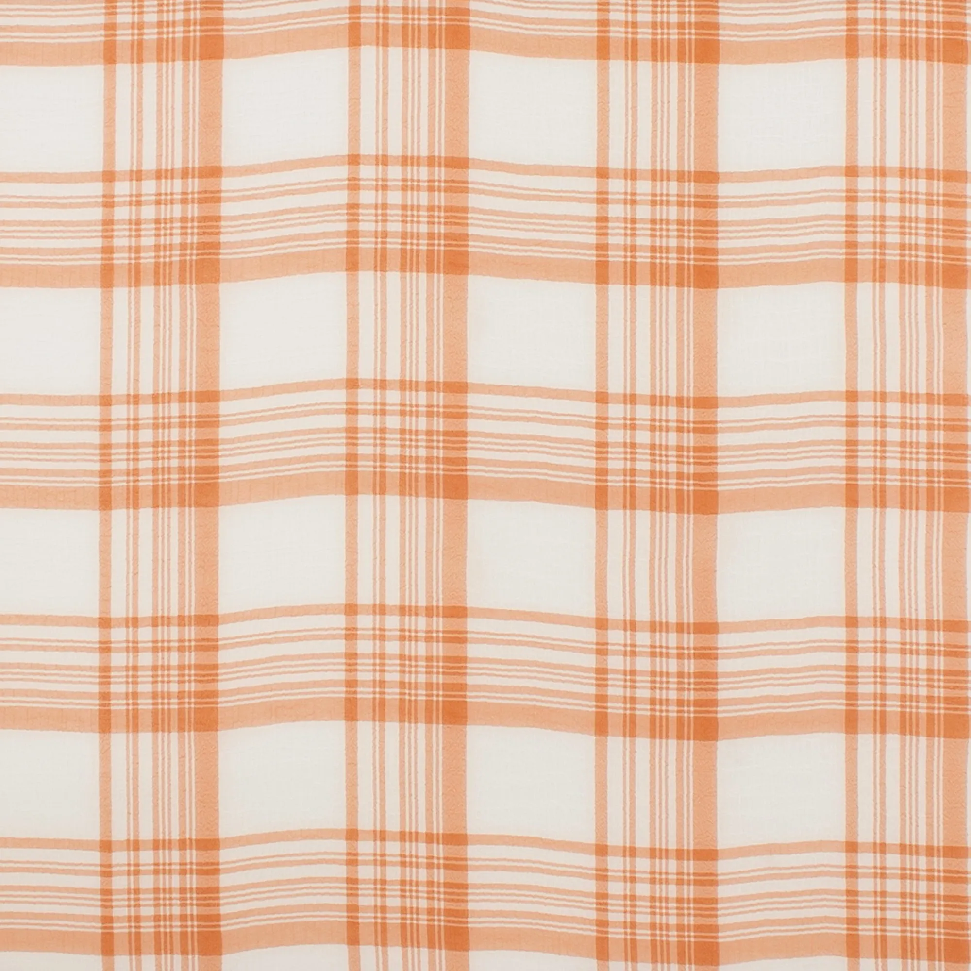 Crepe Chiffon - DAISY - Big Plaid - Brown