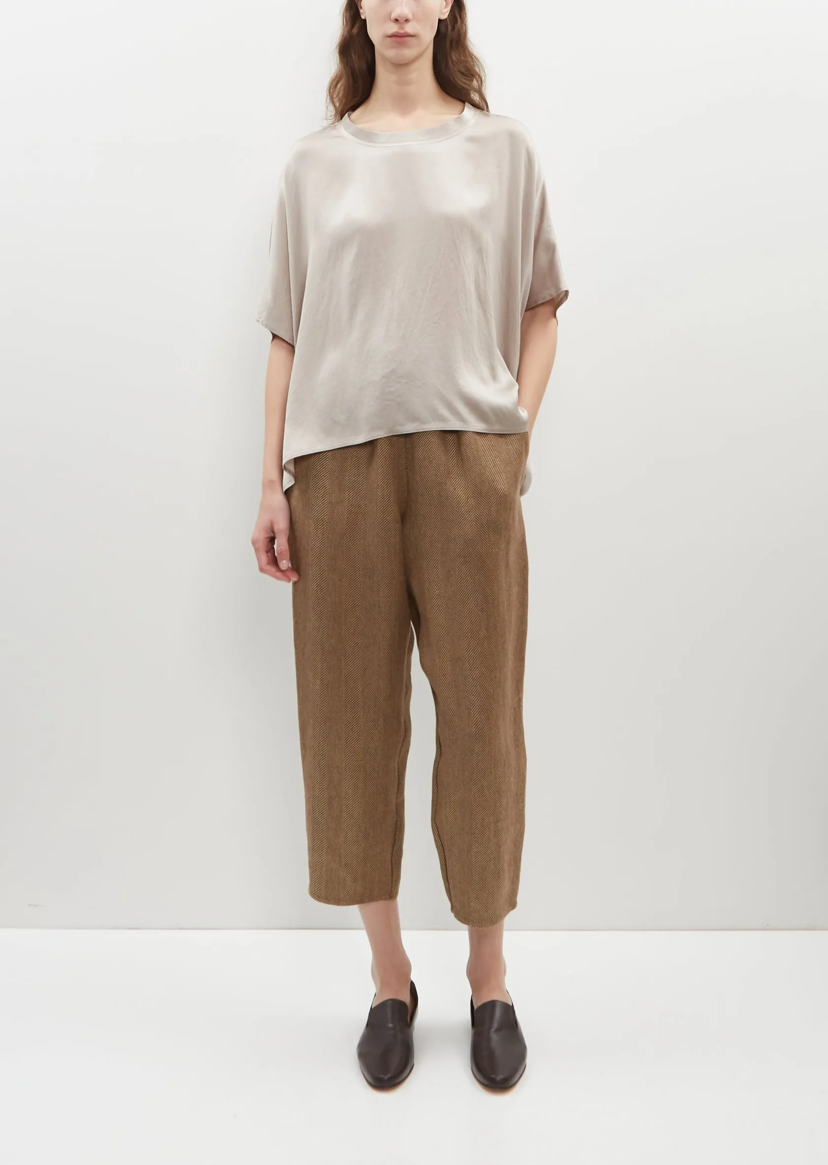 Crepe Satin Easy T-Shirt