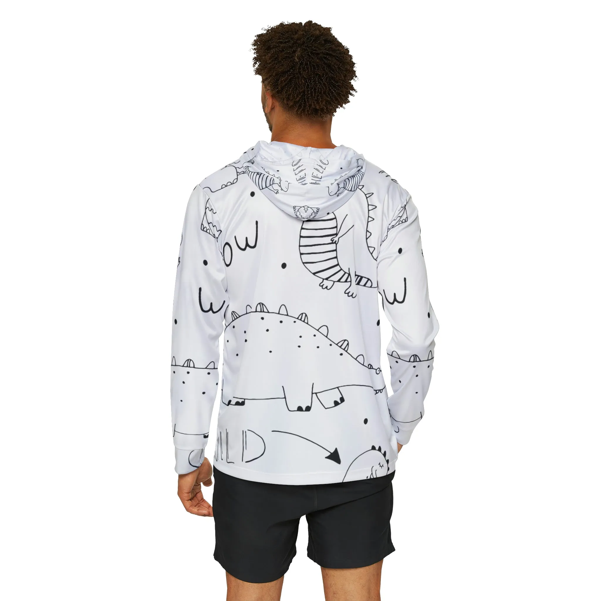 Doodle Dinosours - Men's Sports Warmup Hoodie