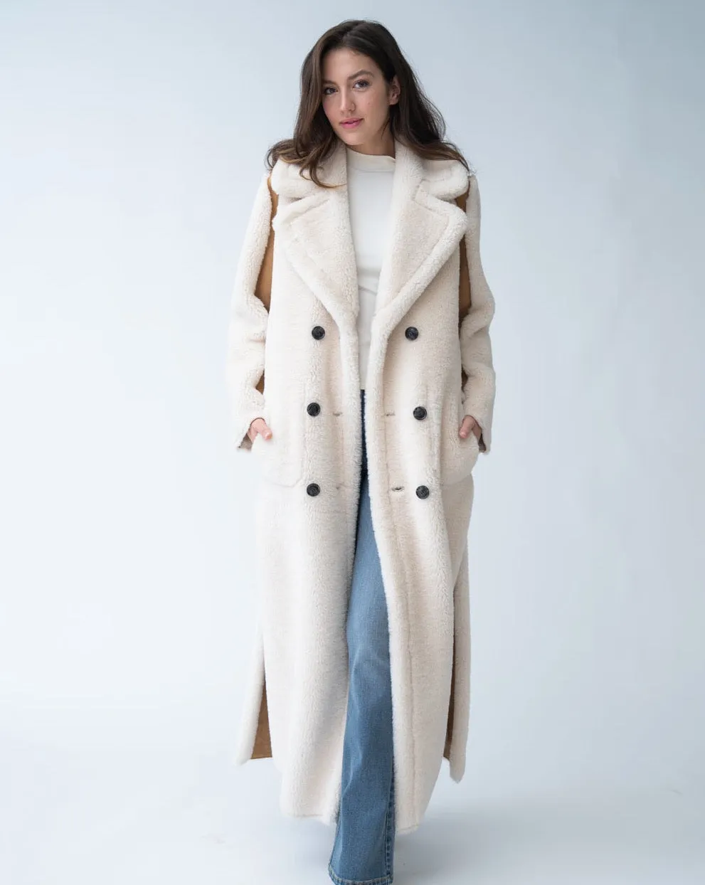 Faux Shearling Reversible Coat