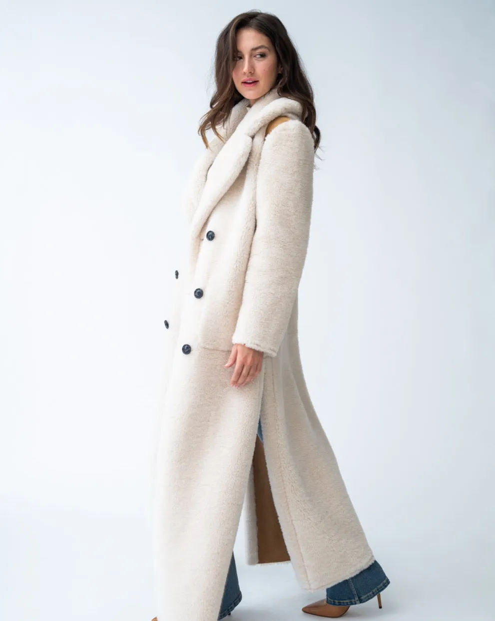 Faux Shearling Reversible Coat