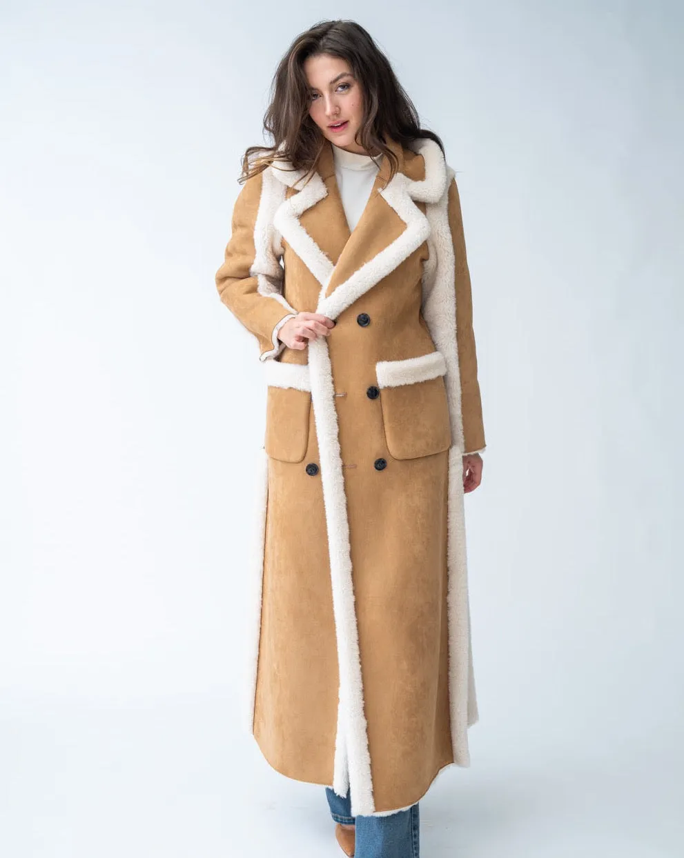 Faux Shearling Reversible Coat