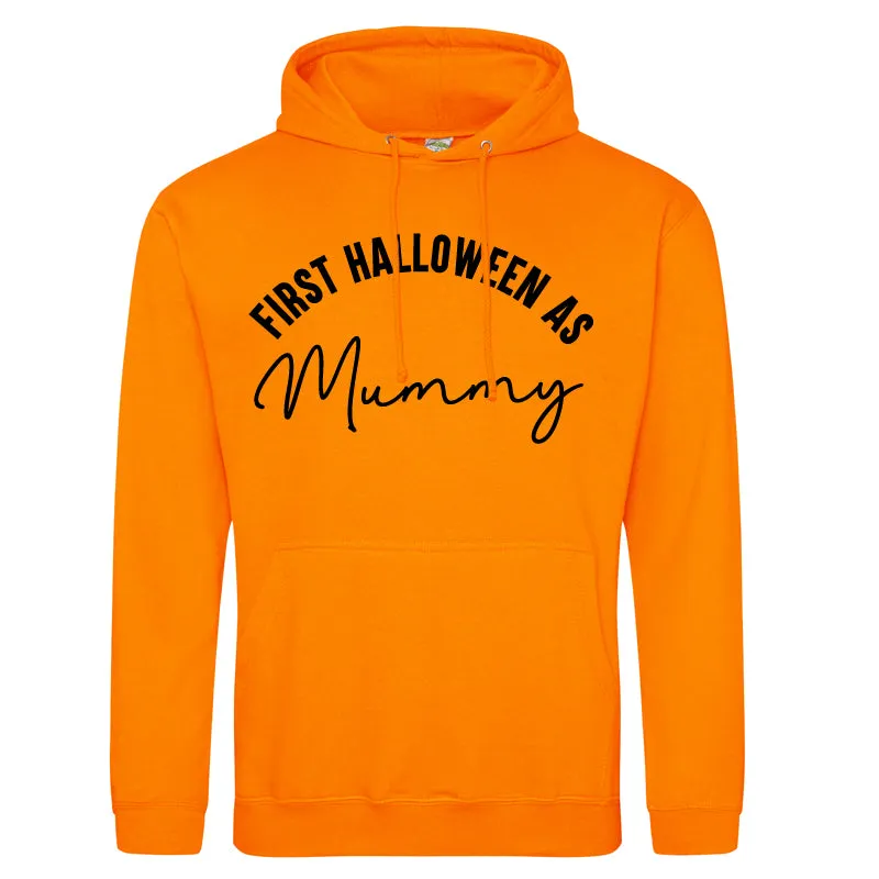 First Halloween As Family Script Orange Hoodies & Bodysuit (MRK X)