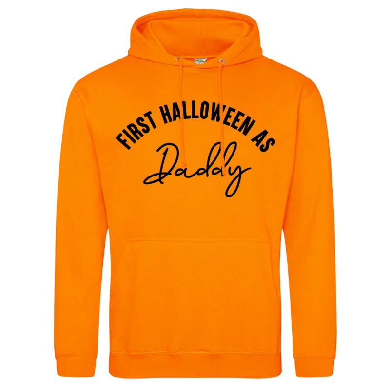 First Halloween As Family Script Orange Hoodies & Bodysuit (MRK X)