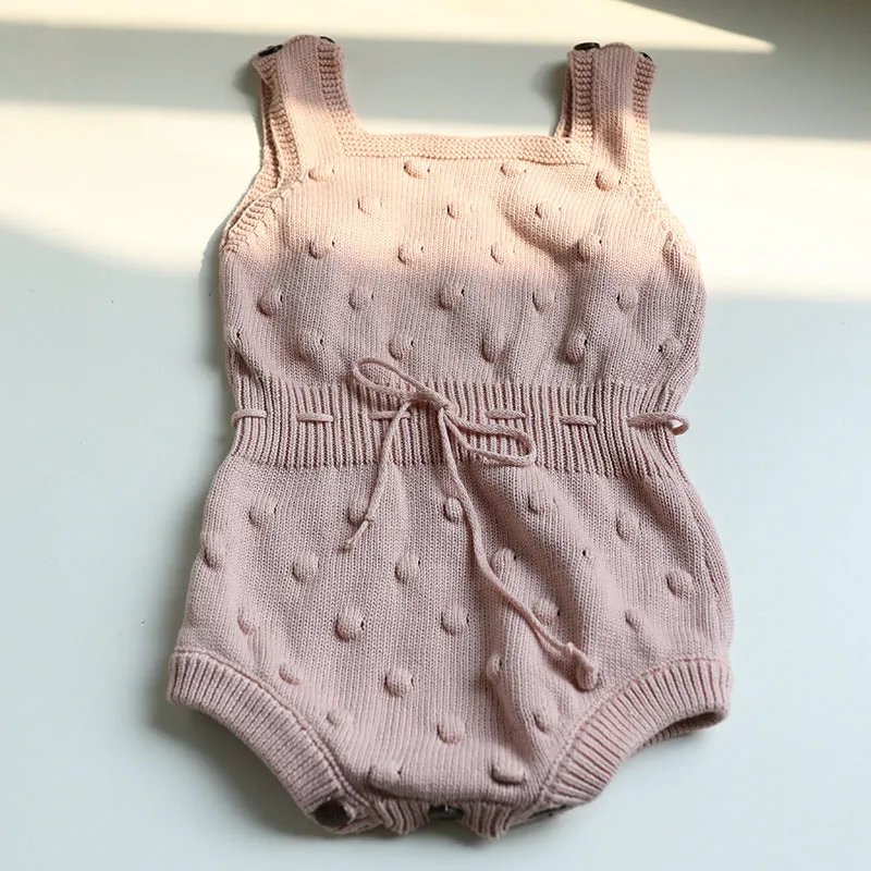 Knitted Dotted Romper (3 Colors)