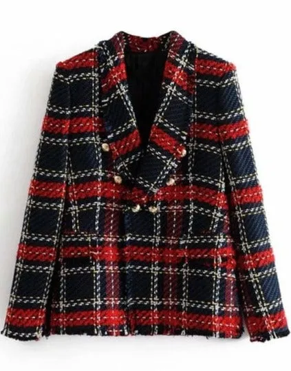 LUCIA CHIC CHECK BLAZER