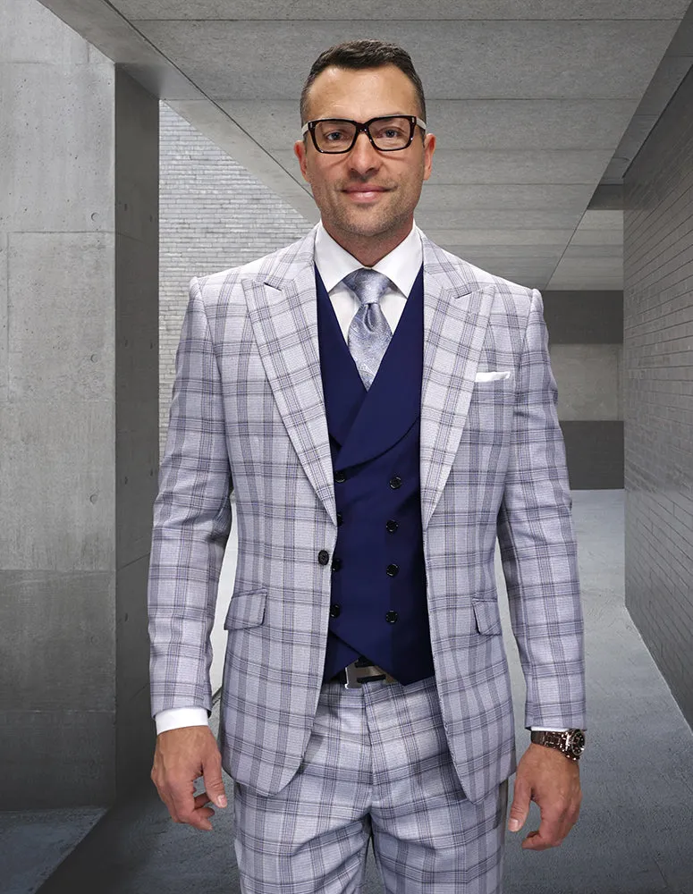 MATIAS 3 PC GRAY MODERN FIT SUIT