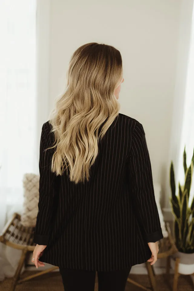 Pinstriped Blazer