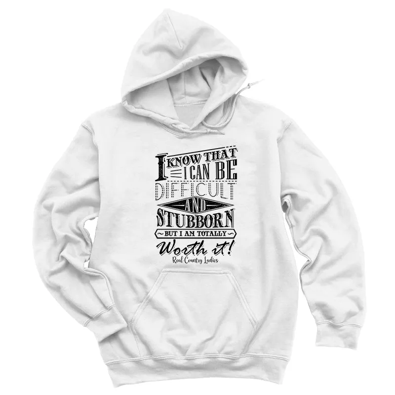 Totally Worth It Black Print Hoodies & Long Sleeves