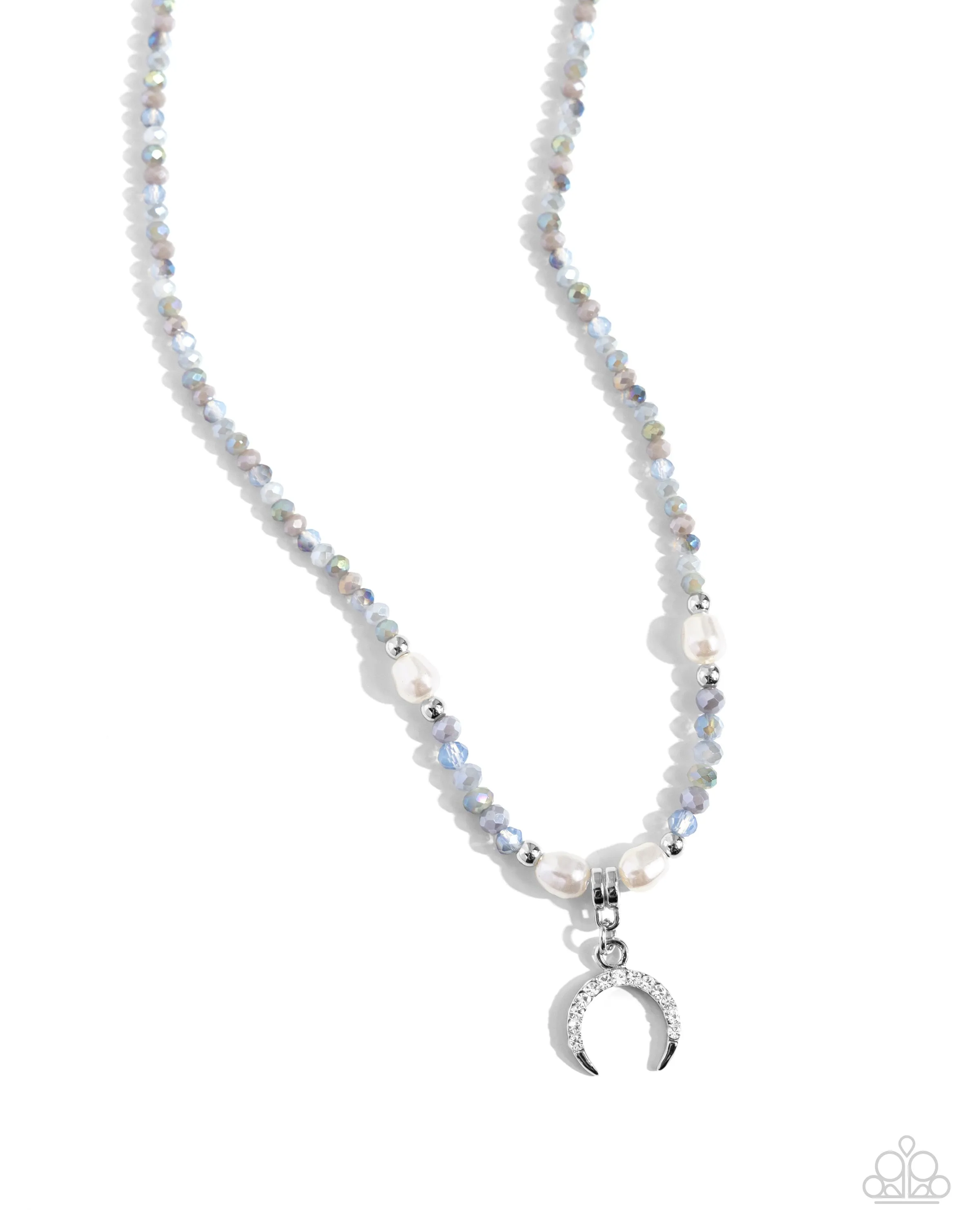 Trendy Trenchant - Silver Necklace - Paparazzi Accessories