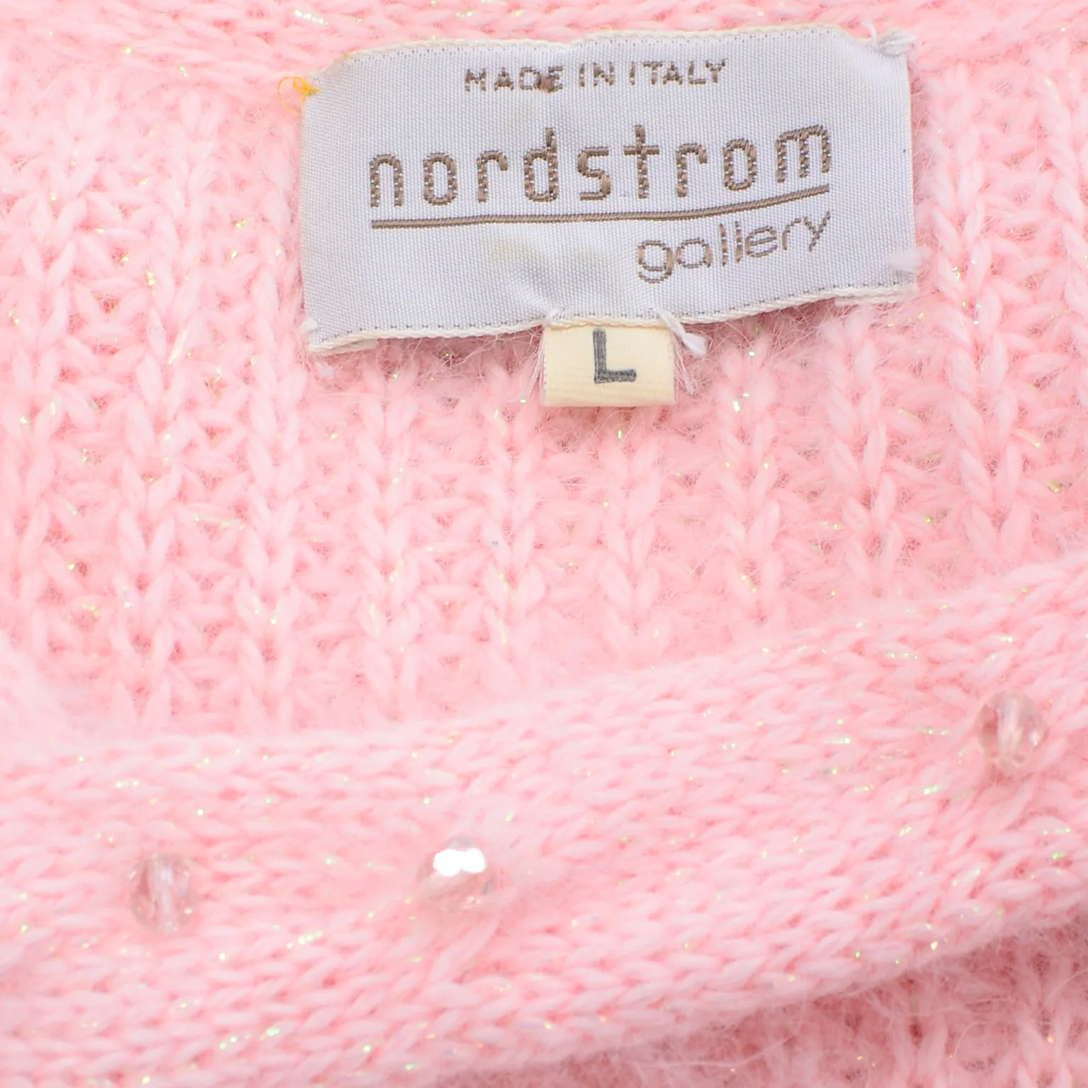 Vintage Ricama Pink Angora & Lambswool Sweater