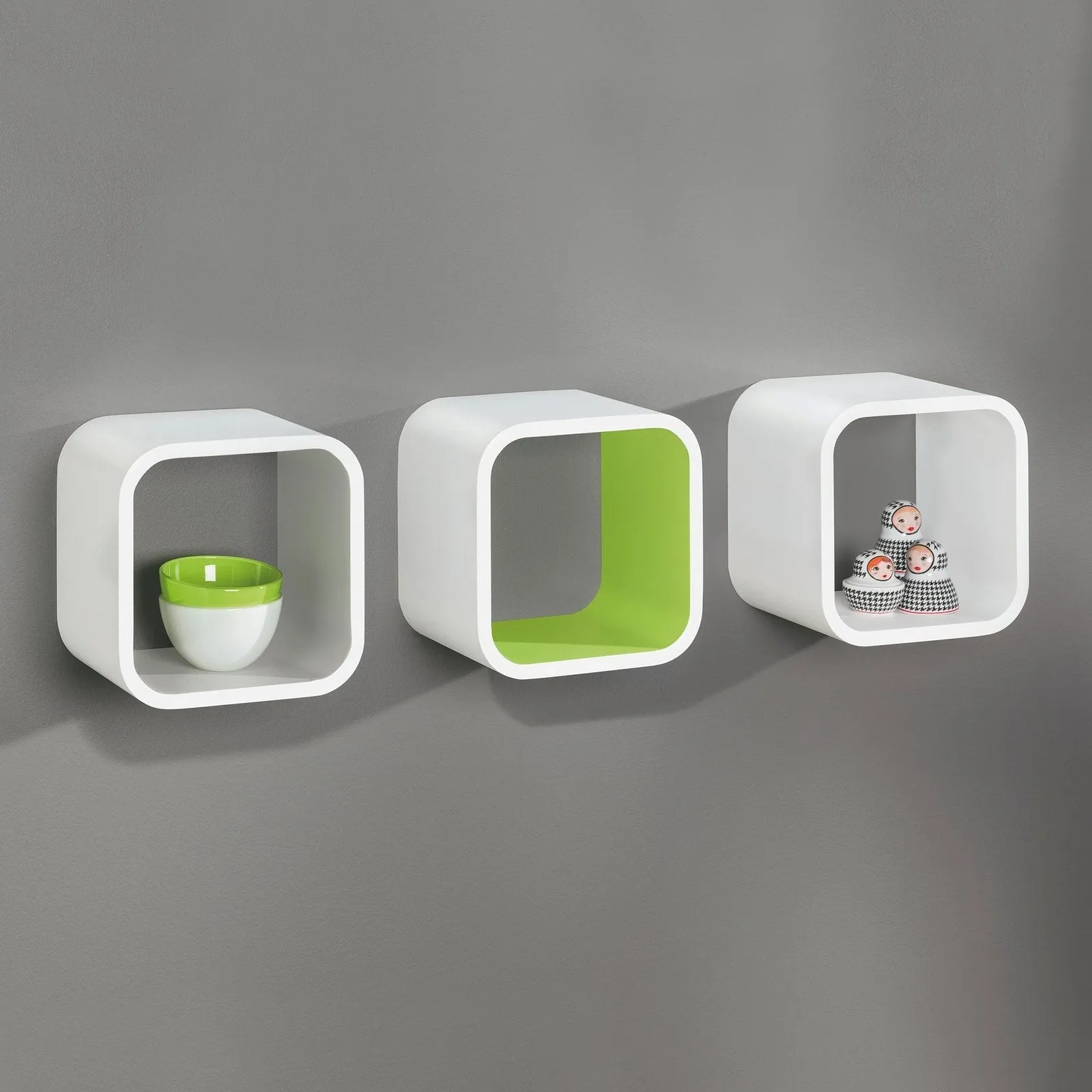 Wall Cube - White/Grey